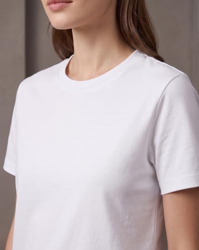 Image of NOBERO 100% Cotton T-Shirts for Women Stylish | Regular Fit | Solid T Shirts for Women 180 GSM Combed Cotton | Crew Neck Half Sleeve