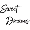 Vivegate sweet dreams metal sign wall art decor 35x8 black modern sweet dreams farmhouse signs for hanging above bed wall decor for bedroom  urban country home decor