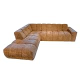DÉJA Living | Ecksofa Gala | 3-Sitzer Taupe | Ottomane Links