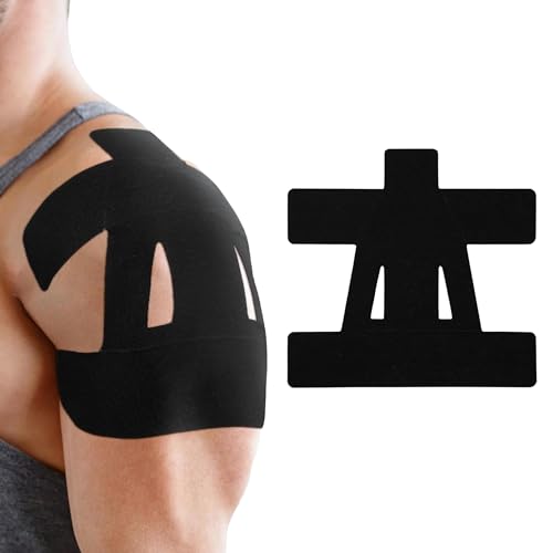 Wonder Care Athletic Kinesiology Tape - Cinta de kinesiología (5 unidades, resistente al agua, para aliviar el dolor, regeneración de lesiones, entrenamiento deportivo, soporte de articulaciones y