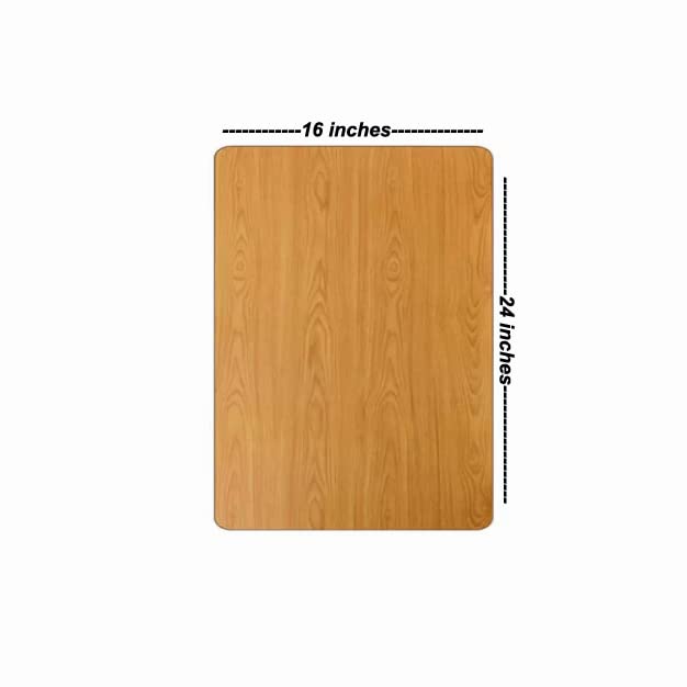 Image of Wall Mount Table Top /Wall Mount Shelf Board /Bed Table Top /Overbed Table Top /Wood Panel Board Plank Top Size 24 X 16 Inches (Bavarian Beech), Brown