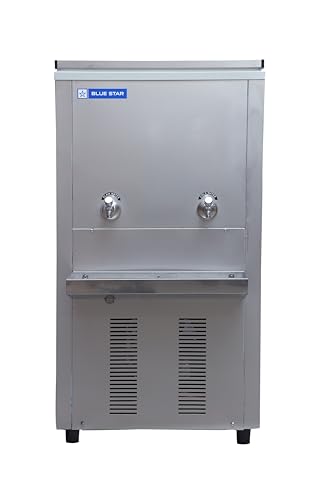 Image of Blue Star Water Cooler PC3060SS Plain & Cold Water | 30 L /Hr Cooling Capacity | 60L Storage and a Plain tap for non stop plain water (Fully Stainless Steel)