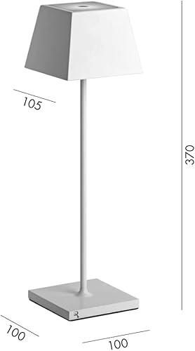 Miniatura 2 de Rossini Illuminazione Siesta LED lámpara de mesa portátil inalámbrica recargable con USB táctil regulable IP54 uso interior exterior H.14.6 in