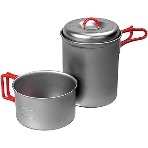 Evernew Titanium Lightweight Camping Solo Pot Set, 750 Cover