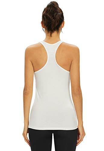 Image of Femdouce Workout Tank Tops for Women Basic Racerback Tank Top Soft Athletic Sleeveless Yoga Shirts -4Pack