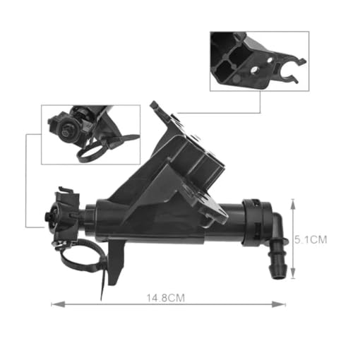 Kit lave-phare avant 98671-A2700, gicleur noir de remplacement compatible Ceed - 3