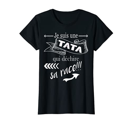 Mujer Soy una tata que desgarra su raza Drôle de Tee humor. Camiseta