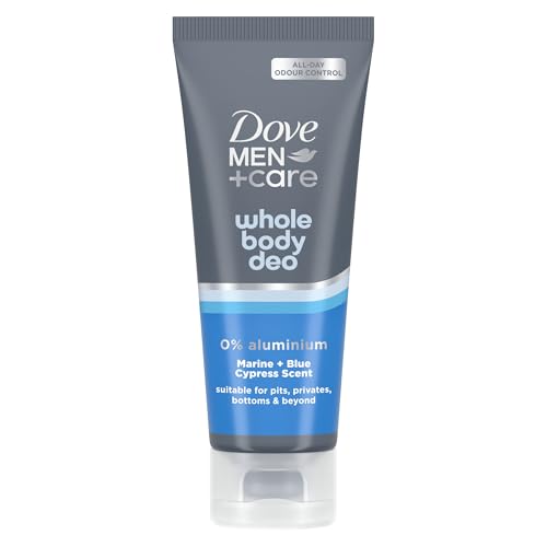 Dove Men+Care Marine & Blue Cypress Whole Body Deodorant Cream 0% aluminium deodorant for men for all-day odour control 75 ml