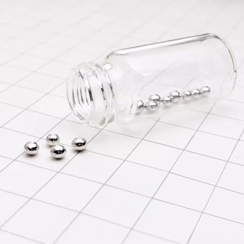 1 Piece 0.3 Gram Weight Pure Melted Platinum Metal Pellet Bead, 99.95% High Purity Pt Irregular Ball for Periodic Table Element Specimen Collection