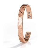Unisex Kupfer Armband 9mm inkl. 4 Magnete Damen Herren Armreif Magnetarmband Kupferarmband