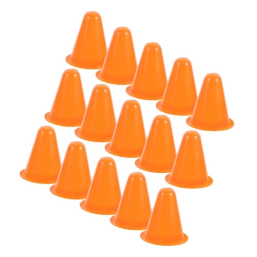 Yardwe 15piezas Conos De Entrenamiento para Agilidad y Patinaje Exterior Marcadores De Señalización Resistentes y Estables Colores Brillantes para Deportes y Entrenamiento