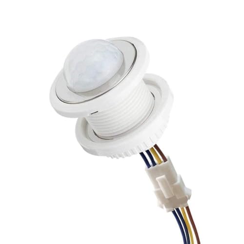 BaYuYPOO Sensor de movimiento infrarrojo PIR LED de 110 V 220 V con detección automática de interruptor de luz, mini armario inteligente, sensor de energía PIR