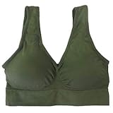 Coobie Seamless Comfort Bra, Army Green, Small