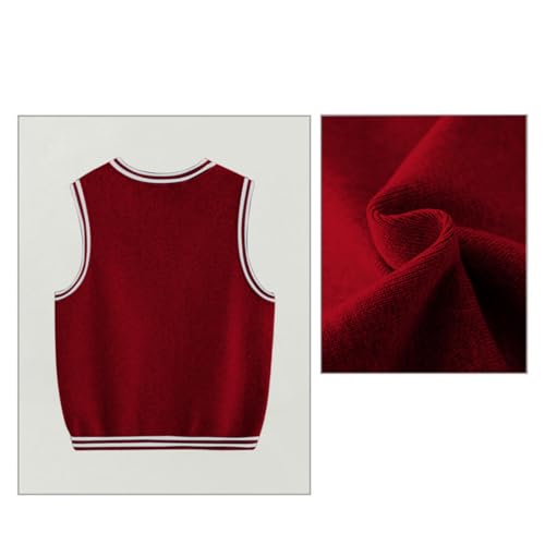 Toddler Sweater Vest 100% Cotton School Uniform Vests for Girls Boy Toddler Kids Knit Pullover3