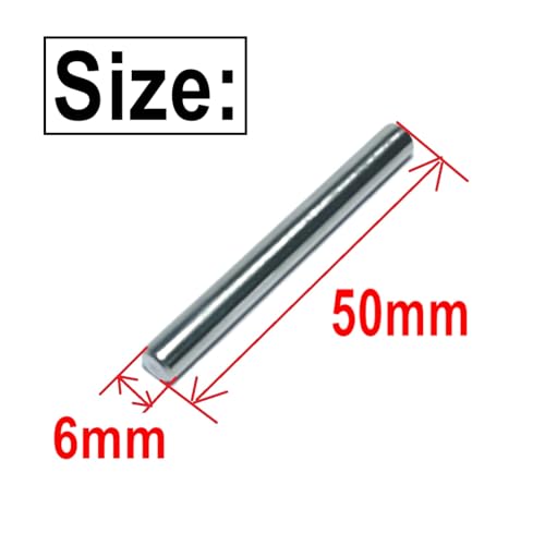 ZDingTech 15pcs 6mm x 50mm Dowel Pins Metal Dowel pins M6 6mm Shelf Pegs,Support Shelves,6mm x 50mm Metal Rod.304 Stainless Steel Wood Bunk Bed pegs