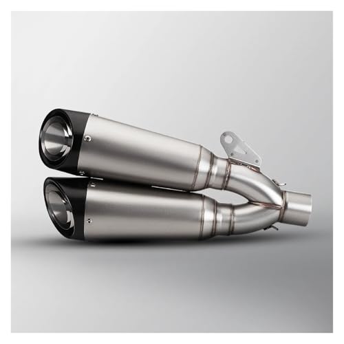 Pot d'échappement universel double sortie pour optimiser le moteur - 3