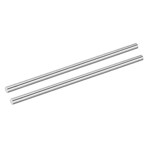 QUARKZMAN 2 Stück 304 Edelstahlstangen 11mm x 407mm Metall Vollschaft Rundstangen Drehmaschine Barren Für Modellflugzeug Autos Schiff DIY Basteln Metallbearbeitung
