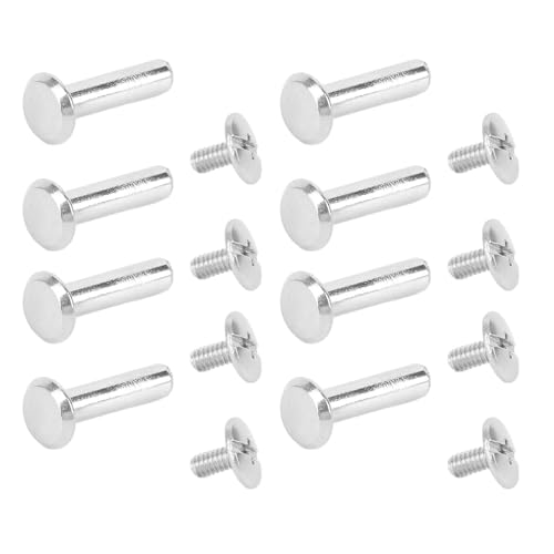 Aramox M2 Set de Remaches Acero Inoxidable Cabeza Plana Redonda para Construcción y Carpintería, 100 Pares, Versátil miniatura 2