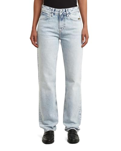 Jeans rectos G-Star Iggie de mujer azul W24 L30 pantalón vaquero recto casual