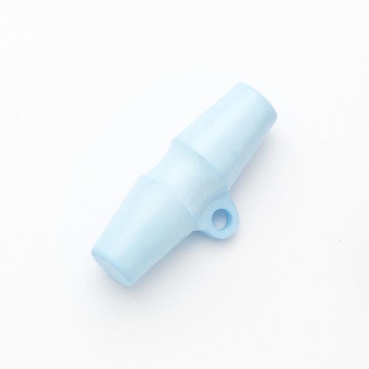 10 Pieces of Baby Duffle Buttons 20mm/25mm/32mm/38mm Wide Baby Toggles - Simply Sew CraftyTM (UK) (32mm - Light Blue)