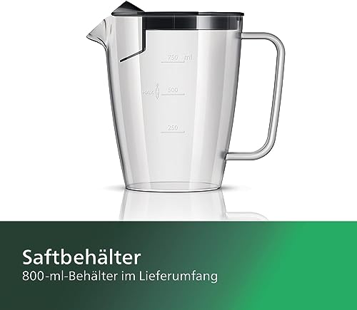 Philips Saftpresse HR1856/70, 800W Entsafter mit 2L Kapazität