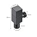 Angle Valve Water Control Valve Brus Gold Corner Valve Bathroom Tap Water Valve 1/2 * 1/2 Stainless Steel Black Angle valves
