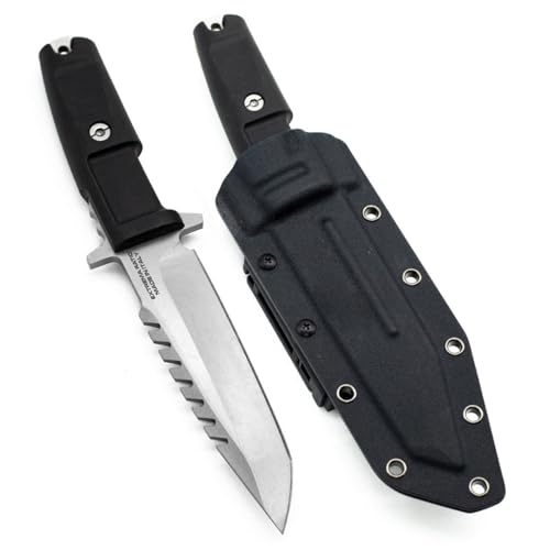 Image of Extrema Ratio Limited Edition Knife with Serrated Edge, with Kydex Sheath Black Handle For Kitchen