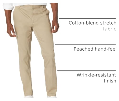 Image of Amazon Essentials Men's Slim-Fit Wrinkle-Resistant Flat-Front Stretch Chino Pant