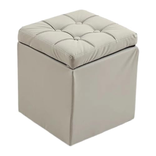 Tabouret cube 30x30x35 cm avec couvercle antidérapant supportant 300 kg - 2