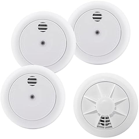 UltraFire ULL10RF Radio-Interlinked 10 Year Sealed Battery 3 Smoke Alarms & 1 Heat Alarm Kit Cover