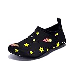 Farbwechsel Badeschuhe für Kinder Strandschuhe Jungen Wasserschuhe Mädchen Schwimmschuhe Aqua Schuhe (Sternenhimmel, little_kid, numeric_24, numeric_range, eu_footwear_size_system, numeric_25, medium)