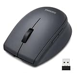 PHILIPS SPK7627 Dual-Mode Wireless Mouse - Wiederaufladbare Typ-C, 5-Tasten-Steuerung, Verbinden Sie 3 Geräte, Leise Klicks, 1600 DPI