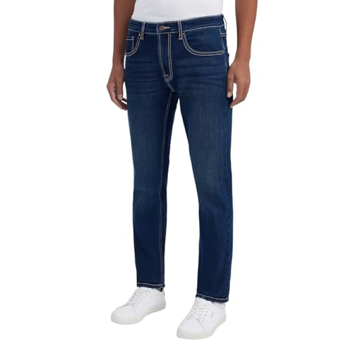 Image of Pepe Jeans Men's Straight Fit Jeans|Mid Rise |Stretchable Fabric| Jeans for Men | Available in Plus Size