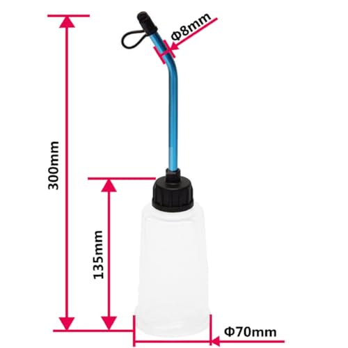 Botella RC Nitro universal de 250cc para solucionar accesos difíciles en depósitos 6