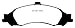 EBC DP31721C Redstuff Brake Pads for 2003 and up Pontiac GTO 5.7 - Front