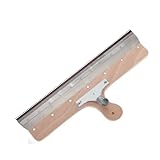 GroßFläChenrakel 560mm Edelstahl Holzgriff Selbstnivellierender Schaber Rakel Ausgleichsmasse Stehrakel Zahnrakel Standrakel für Den Bodenbau