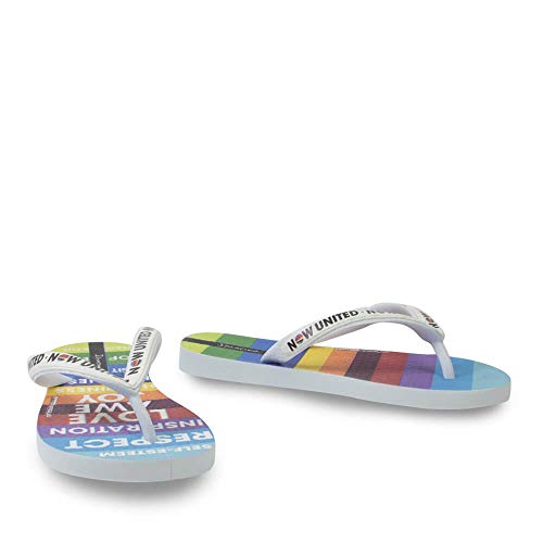 Chinelo Now United, Ipanema Kids, Criança Unissex, Branco/Azul/Preto, 36