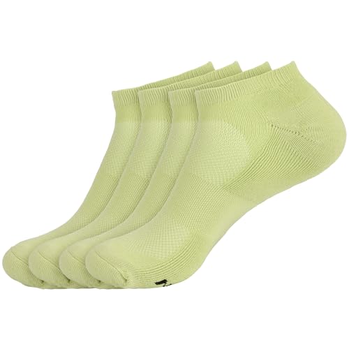 Image of BambooMN Men and Women's Rayon from Bamboo Low Cut Ankle Socks for Sports, Work and Everyday Wear - 4 Pairs - Unisex Sizing