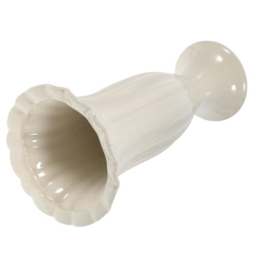 PAMINGONO Vase Cimetière Colonne Romaine Céramique Pot de Fleurs Funéraire Stable Résistant pour Décoration Tombeau et Jardin