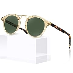 5. Translucent Yellow Frame Green Lens