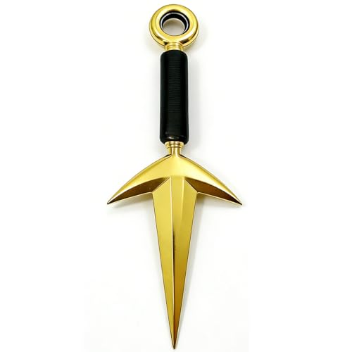 FAYAIALO 9 inches Minato Kunai Uzumaki kakashi Namikaze kunai Metal Ninja Cosplay Model Keychain Collection