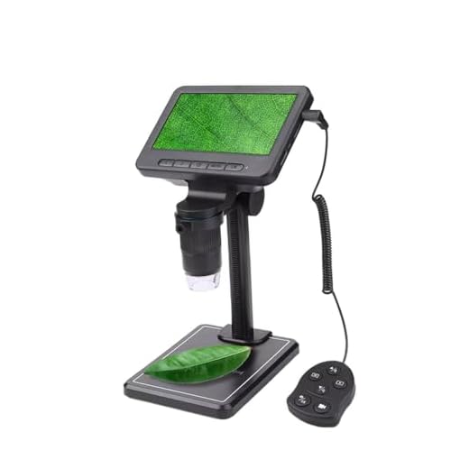 Microscópio Digital com Display LCD Ampliação 1000X WiFi Android IOS Alimentação USB