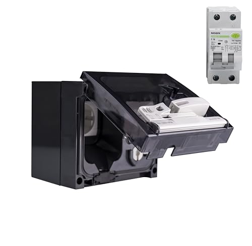 Prise de courant française pour véhicules électriques avec dose de charge IP54 et prise FI/LS 20A (Prise Noir + 76489)