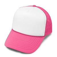 Algopix Similar Product 8 - DALIX Trucker Cap Neon Pink Girls Hat