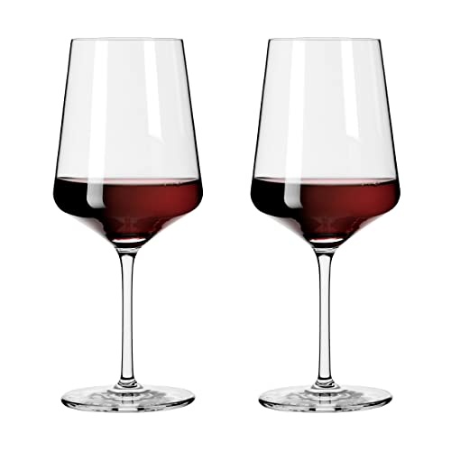 Foto von RITZENHOFF 6111005 Rotweinglas 500 ml - Serie Lichtweiss - 2 Stück im Geschenk-Set - stilvoll-modern - Made in Germany