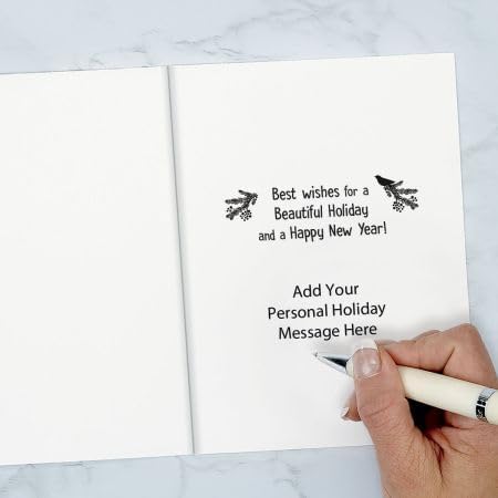 Miniatura 3 de Current Winter Birds - Juego de 18 tarjetas grandes plegadas de 5 x 7 pulgadas, paquete de tarjetas temáticas navideñas, añade nombres o texto,