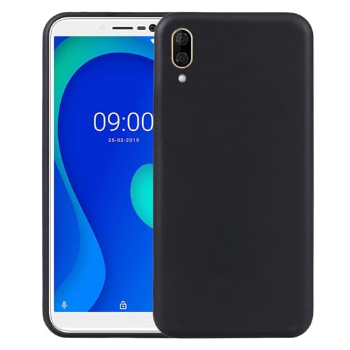 Custodia Compatibile con WIKO Y80 schermo display lcd 5.99 W-V720 COVER case soft GEL SILICONE protezione flessibile SLIM matte MORBIDA TPU (nero)