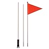 Jorzer Fahrrad Sicherheitsflaggen wasserdichte Kinder Einstellbar Fahrradanhänger Hohe Sichtbarkeit Fiberglas Pole Bicycle Pole Flag Signal Mit Montagehalterung