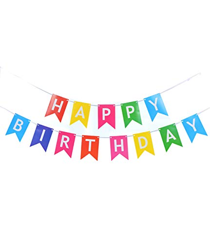 お誕生日おめでとうバナー誕生日ステーショナリーバナーアゲハチョウ旗バナーガーランド誕生日飾り誕生日パーティー用品(8色オプション)