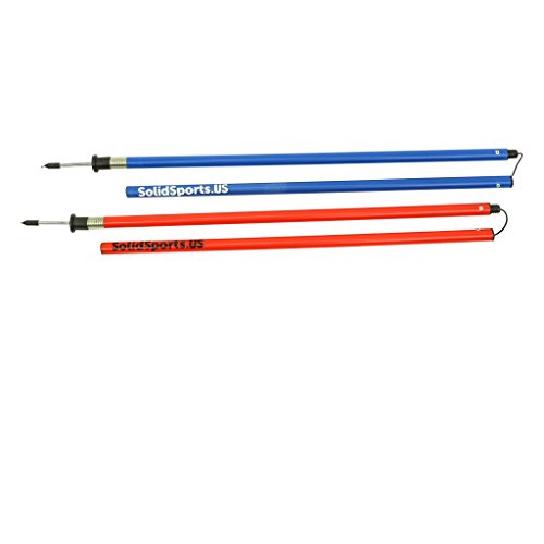 Solid Sports Agility Poles (Set of 12), 2-Piece Spring Loaded